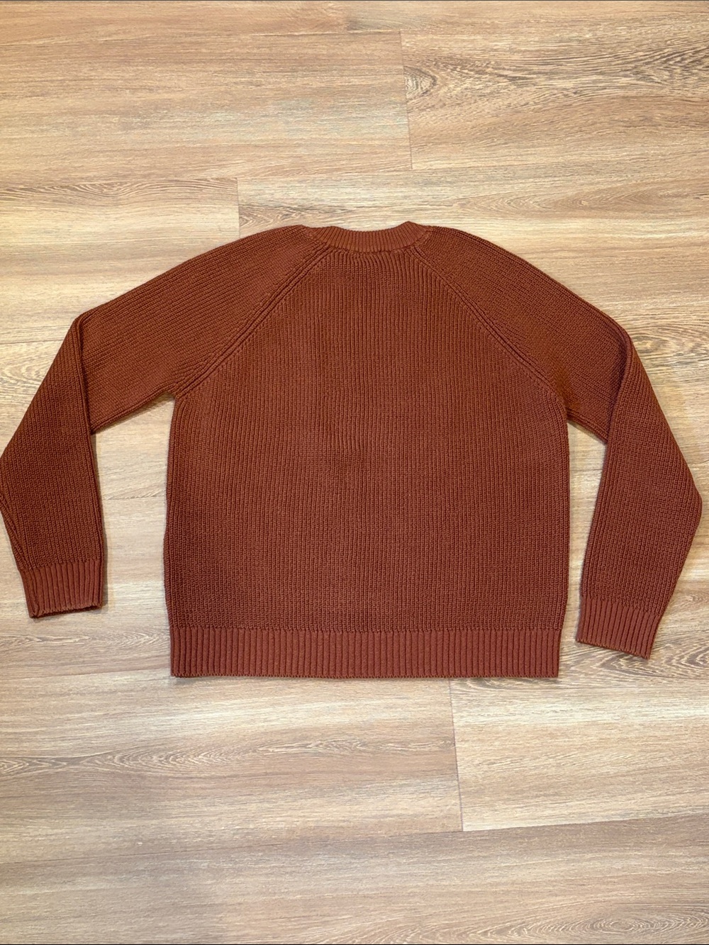 Sézane Button-Shoulder Crewneck Sweater - Rust Size XS - Picture 6 of 6